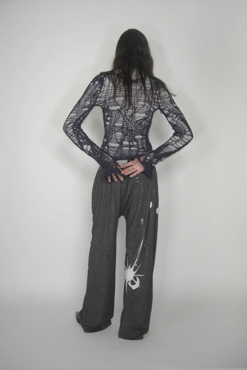 Merbeau × Cycle HANDMADE SPIRAL MIRRORED TOP -SLATE CHARCOAL- *Last1